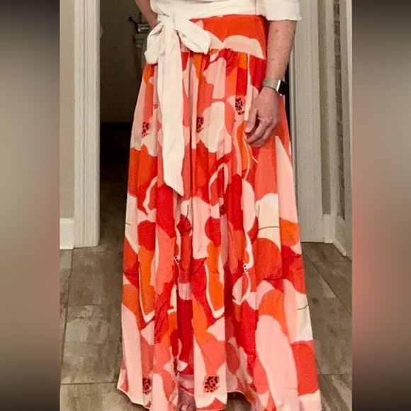 014 Boho Floral Print Tropical Maxi Skirt - Picture 5 of 16